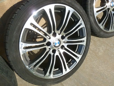 1997 BMW 528i E39 - Double Spoke 18x8 Inch Rims Wheels (Includes Set of 4 w/ Tires)5